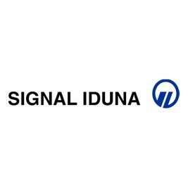 Das Logo der Signal Iduna steht auf weißem Grund.