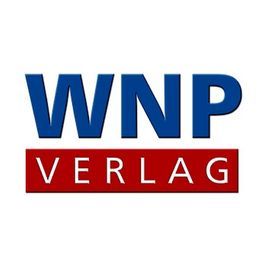 Ein blau-rotes Logo für den wnp Verlag