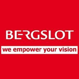 Das Logo von Bergslot ist rot und weiß und sagt: „Wir stärken Ihre Vision.“