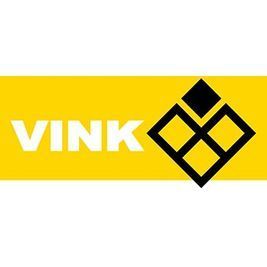 Ein gelb-schwarzes Logo für ein Unternehmen namens Vink