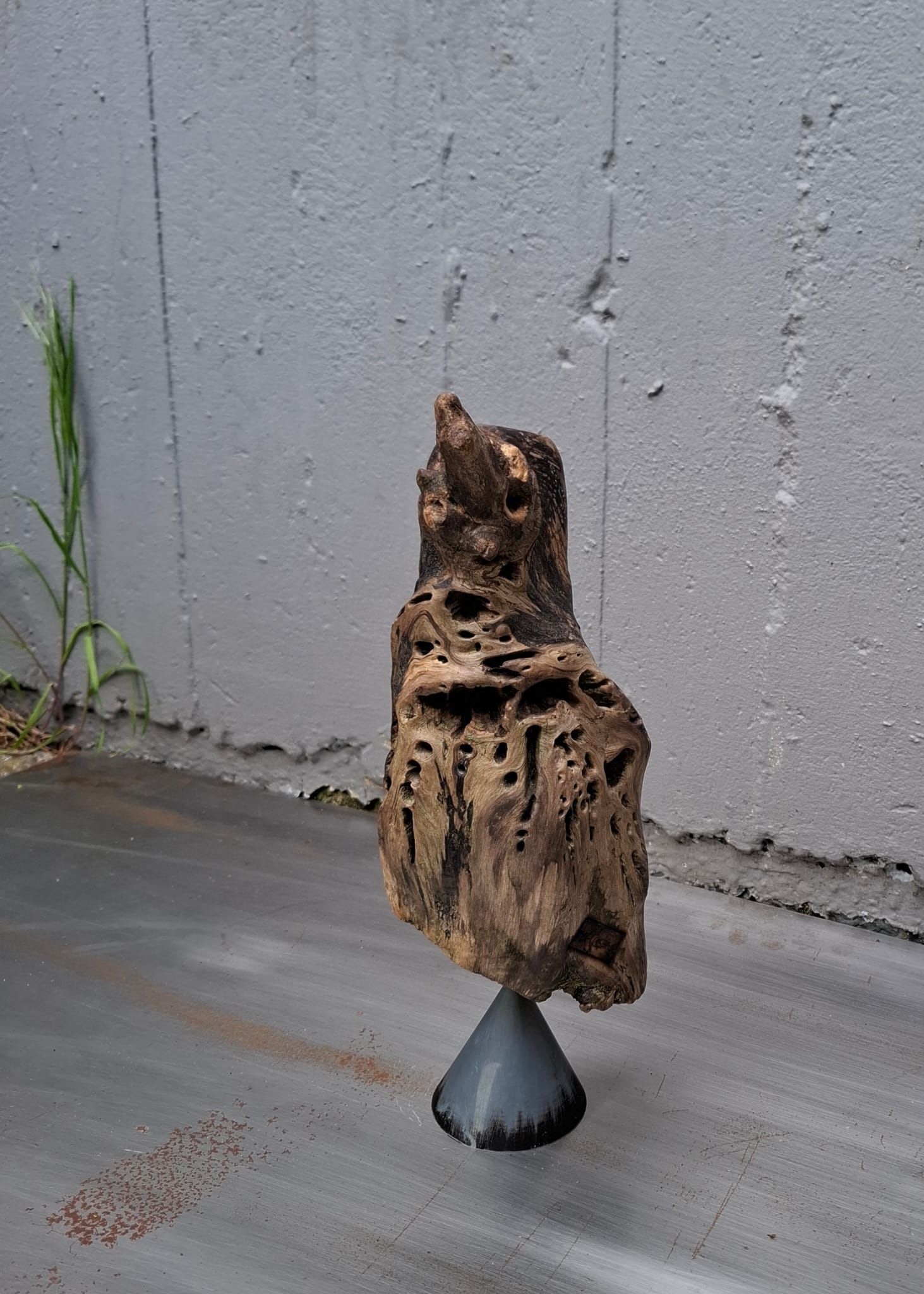 Skulptur aus Treibholz