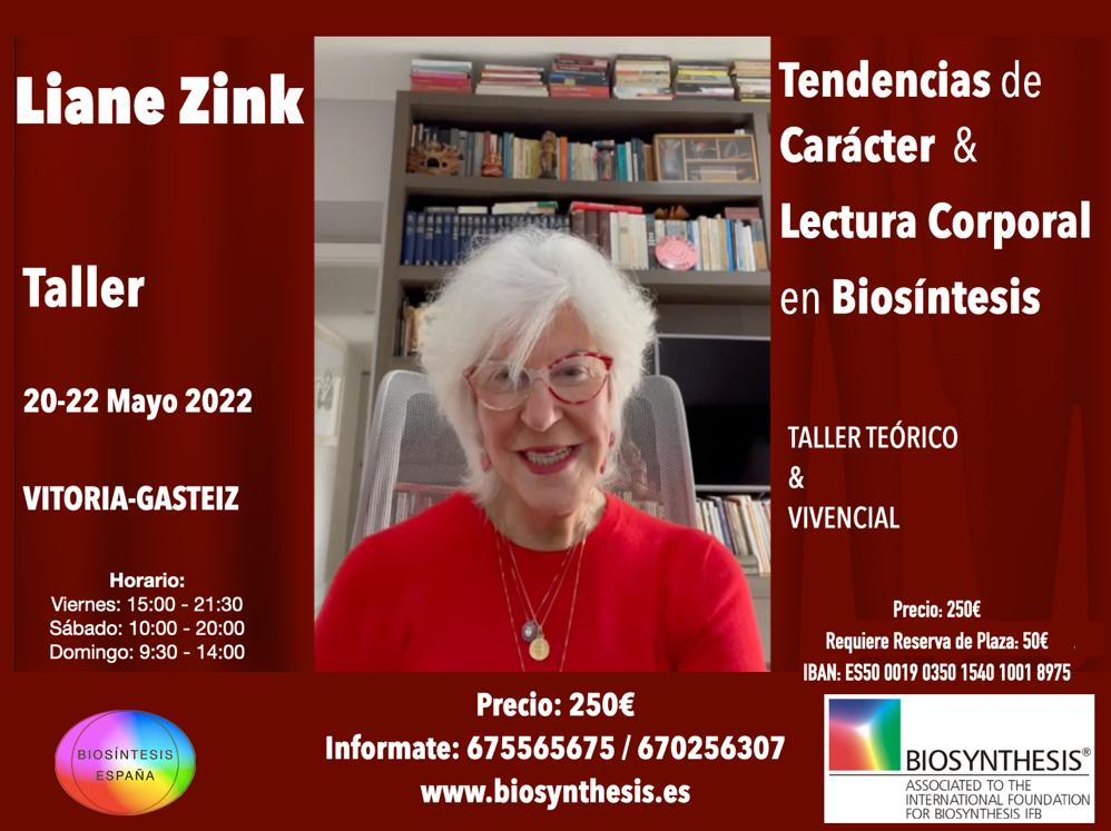 Un anuncio de Liane Zink Taller muestra a una mujer con una camisa roja.