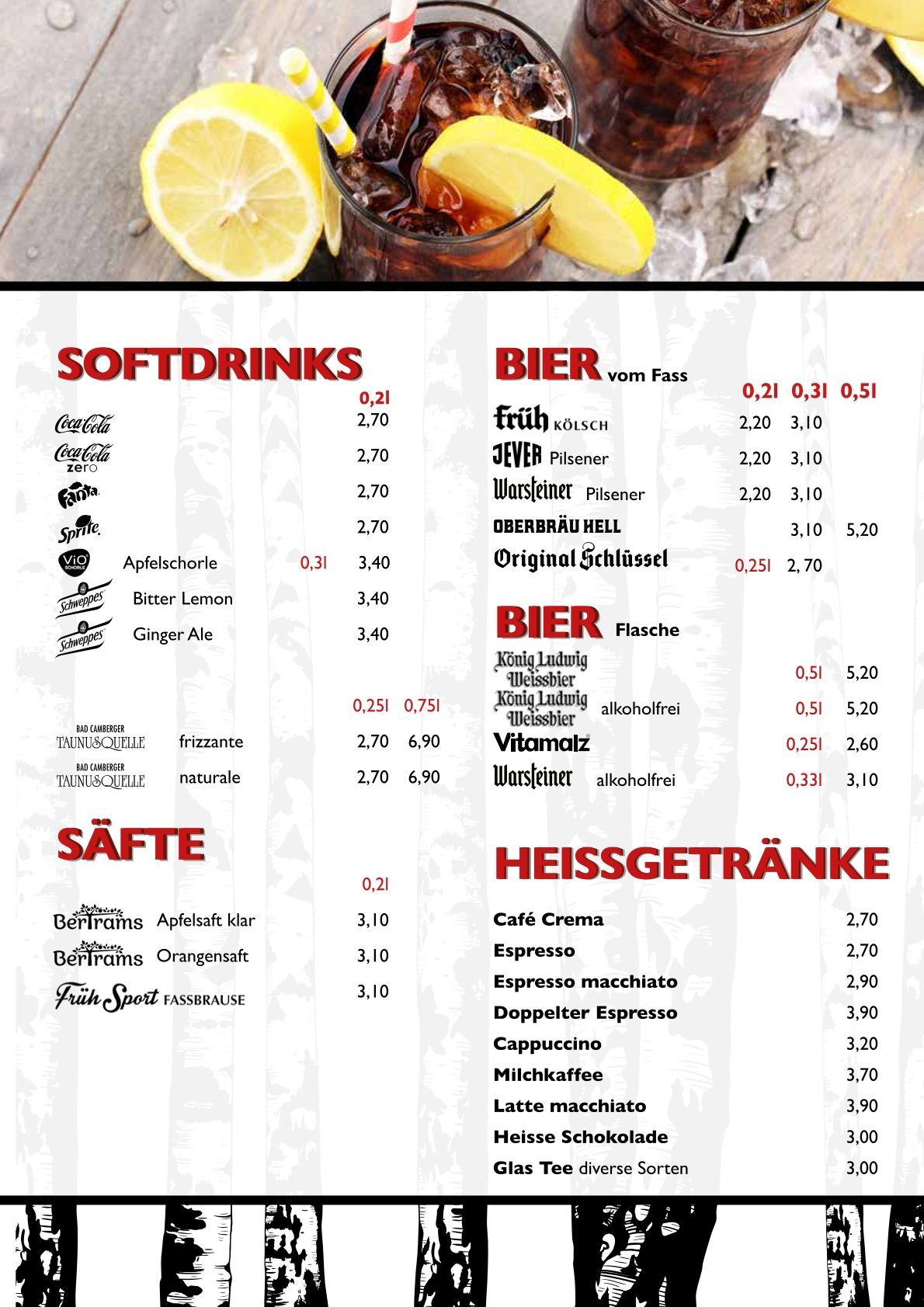 Speisekarte | Steakhaus Passage-Stube | Langenfeld