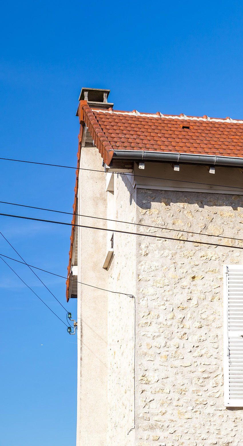 Angle de façade de maison