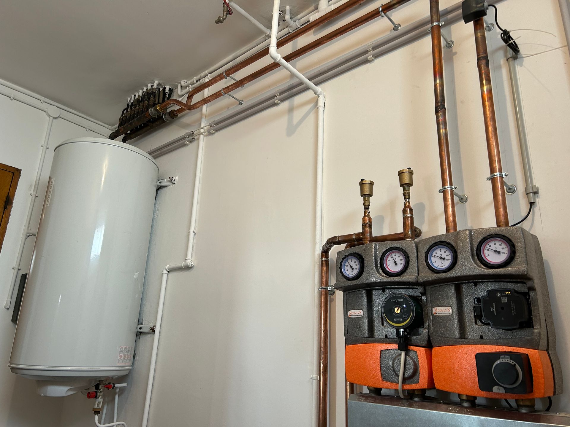 Chaudière à fioul installée