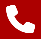Un icono de teléfono blanco sobre un fondo rojo.