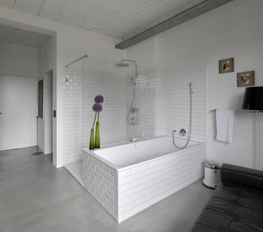 Eine künstlerische Darstellung eines grossen Apartmentkomplexes. Foto von der b. müller's architekten ag