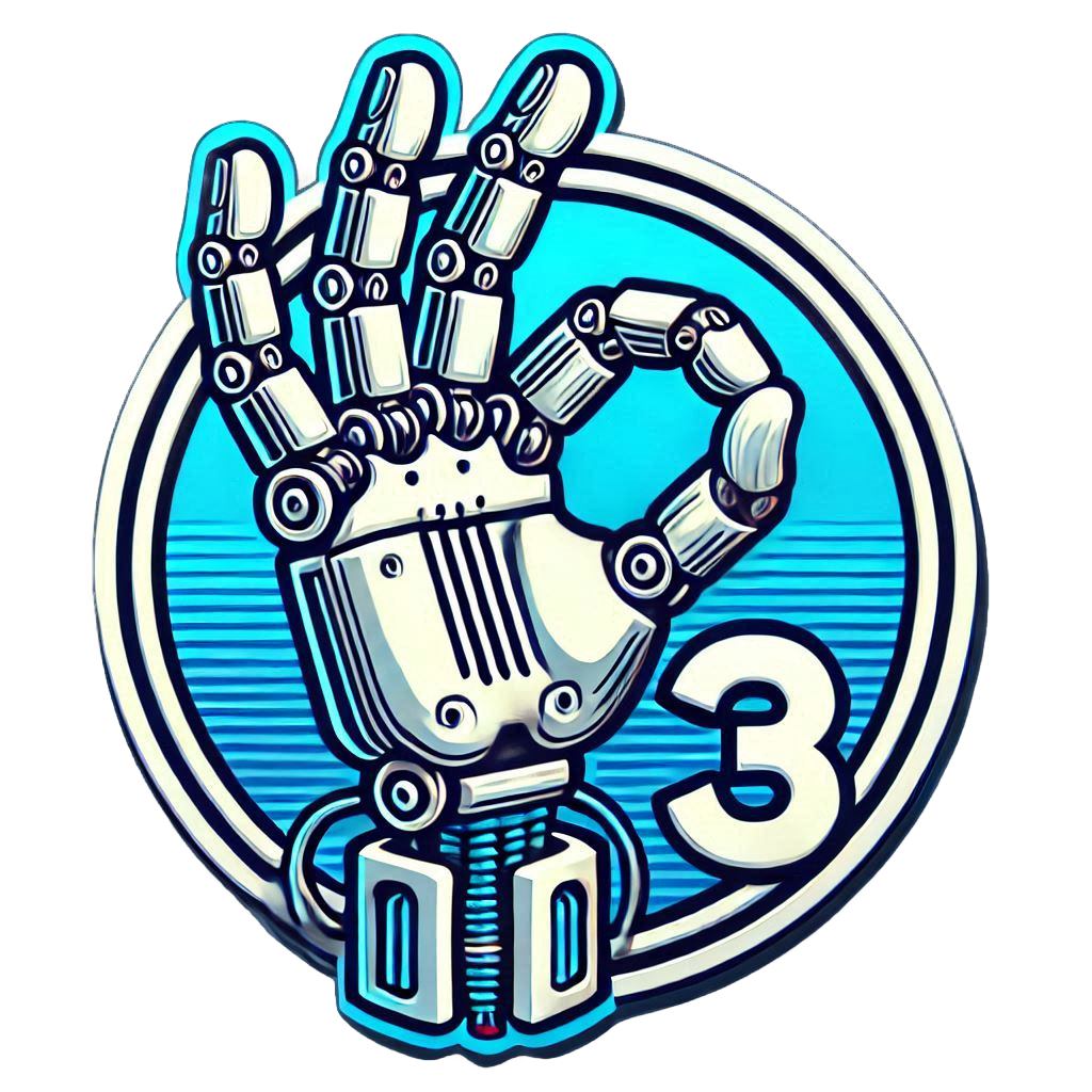 Mano robótica haciendo un gesto de 