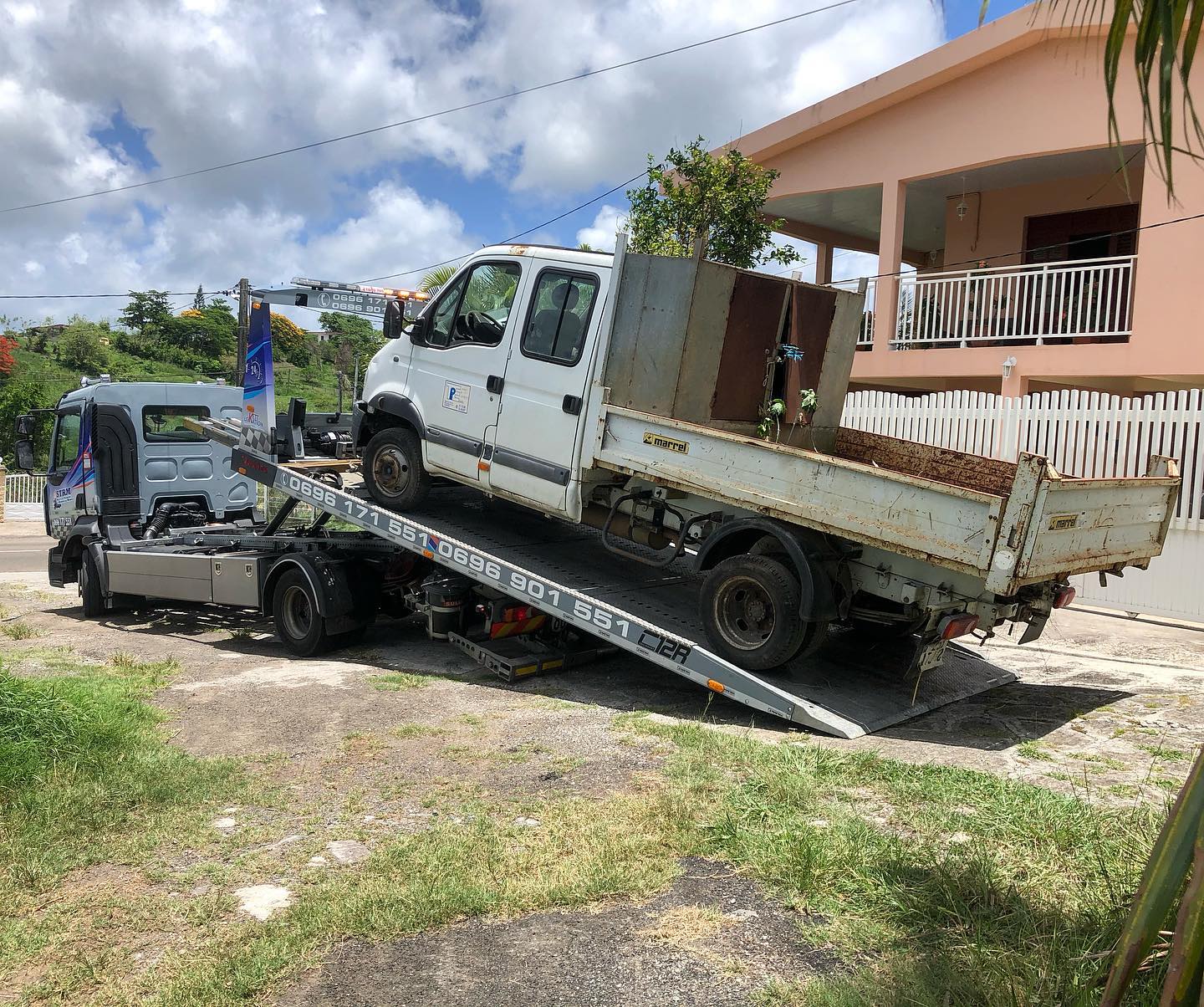 Remorquage camion chantier
