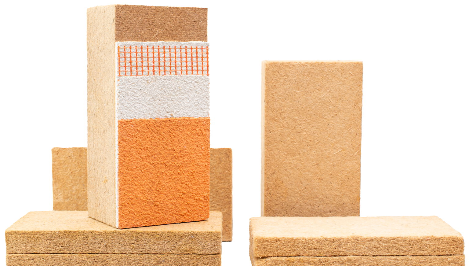 Briques de matière isolante