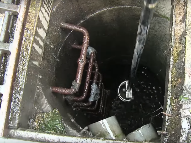 Curage d'un réseau d'assainissement