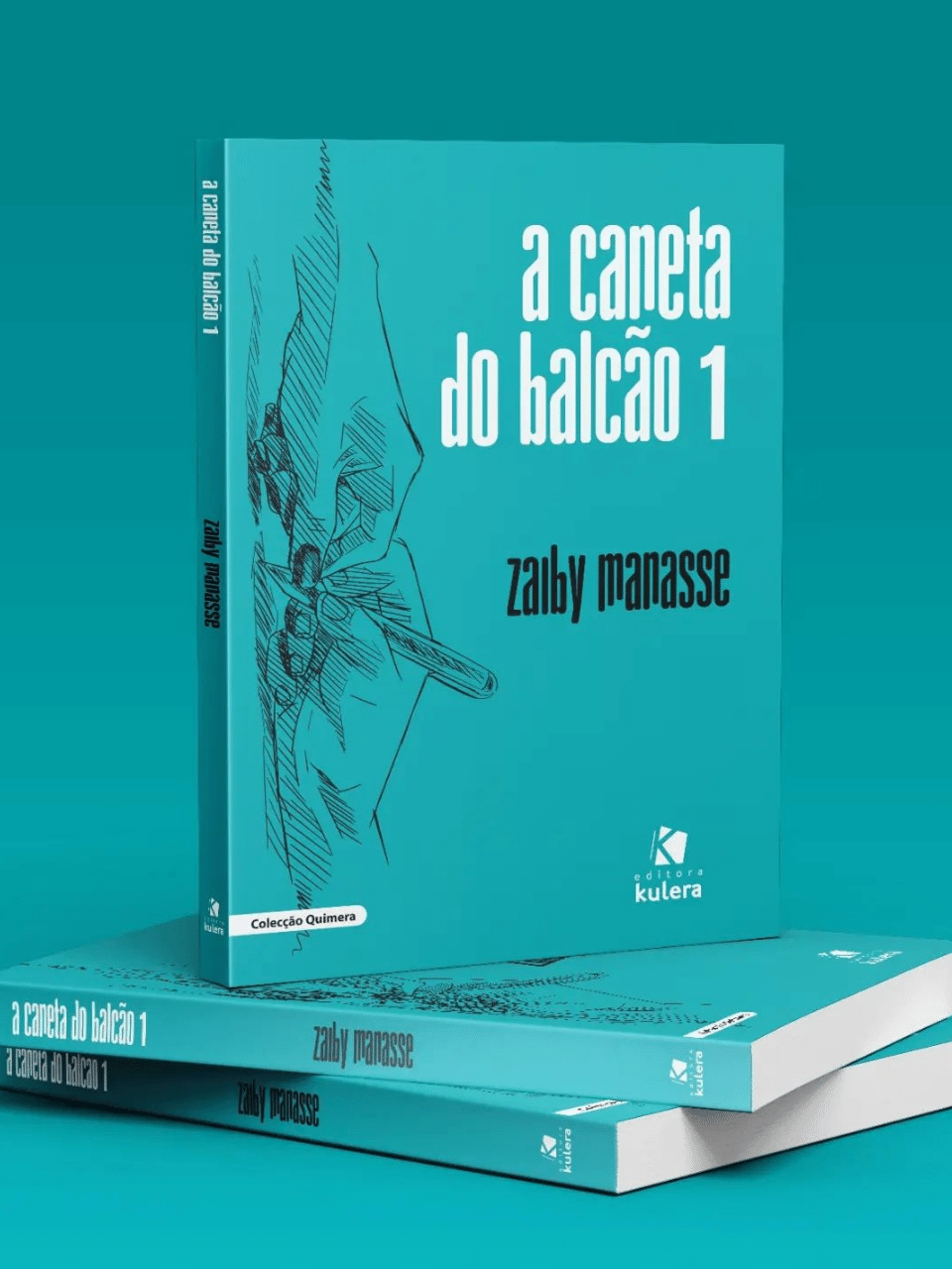 a blue book titled a caneta do balcao 1
