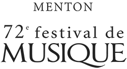 Un logo noir et blanc pour le 72ème festival de musique de Menton