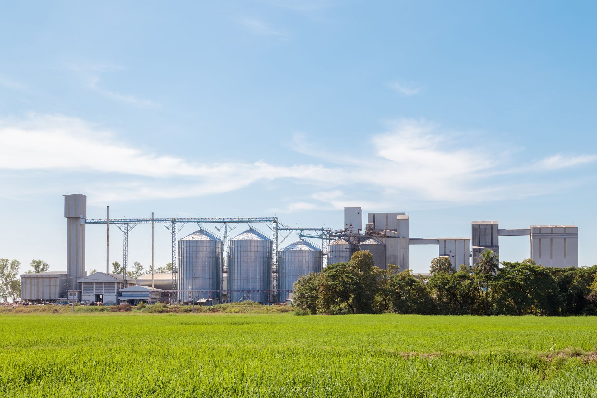 Silos à grain.