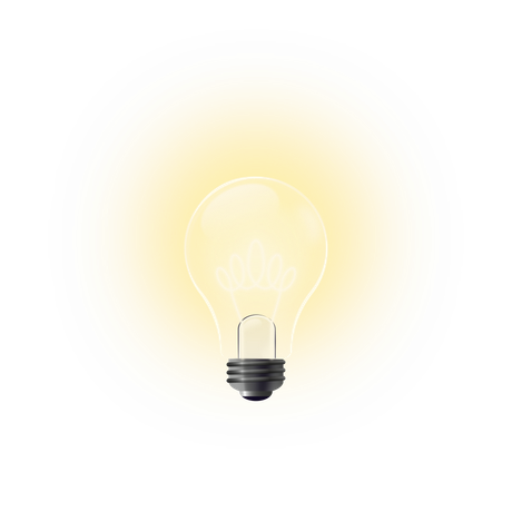 Une ampoule allumée