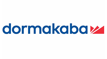 Das dormakaba-Logo ist blau und rot auf weißem Hintergrund.
