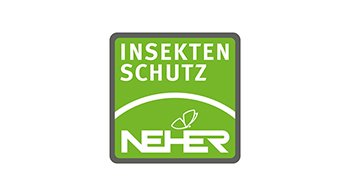 Ein grün-weißes Logo für ein Unternehmen namens Neher.
