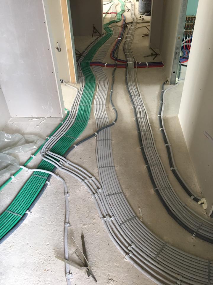 Tirage de câbles électriques