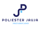 Un logotipo azul y blanco para poliéster jauja.