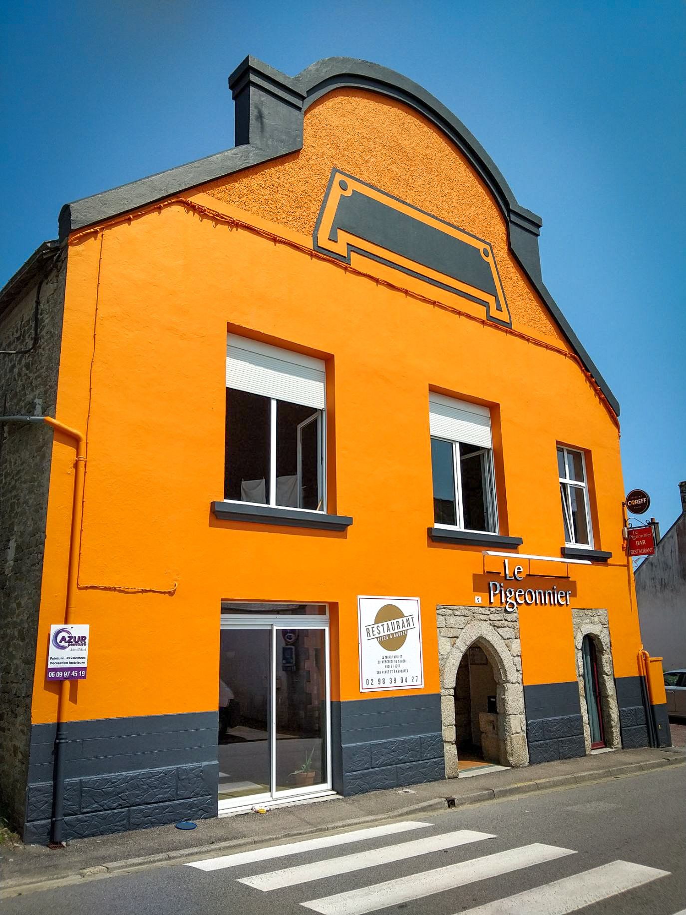 peinture façade orange