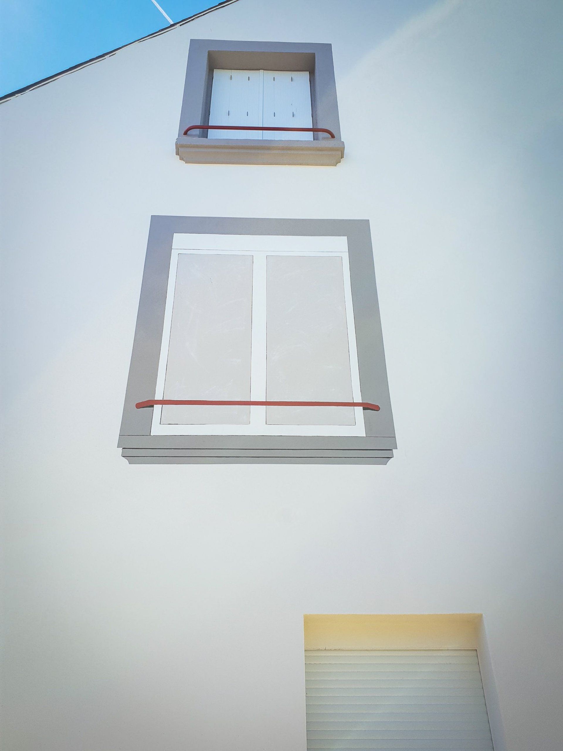 ravalement de façade couleur blanche