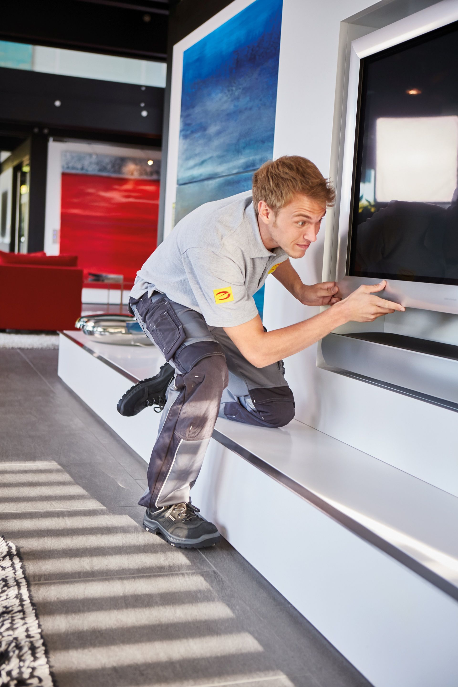 Musikbox mit abstraktem Hintergrund