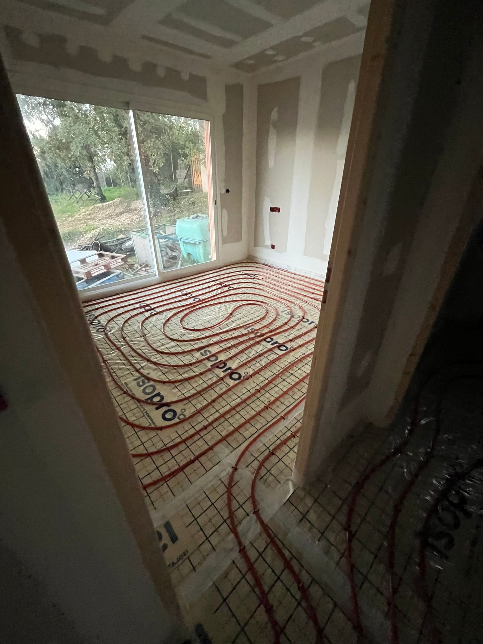 Installation sol chauffant