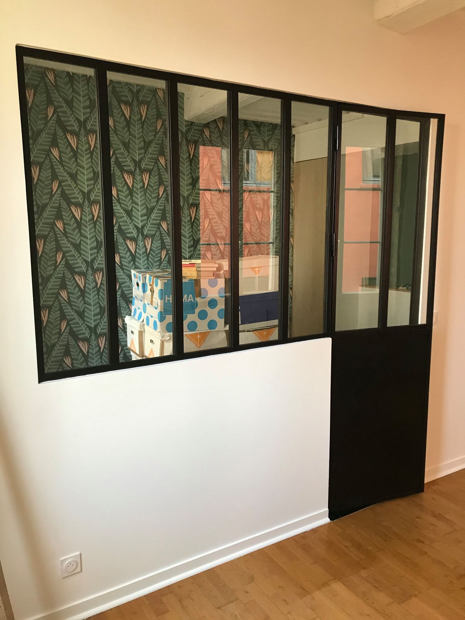 Verrière en métal noir