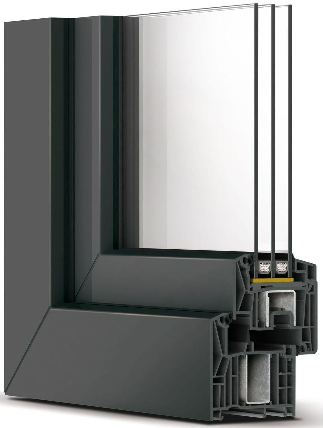 Kunststoffrahmen eines Fensters