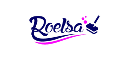 El logotipo de Roelsa es un logotipo azul y rosa sobre un fondo blanco.