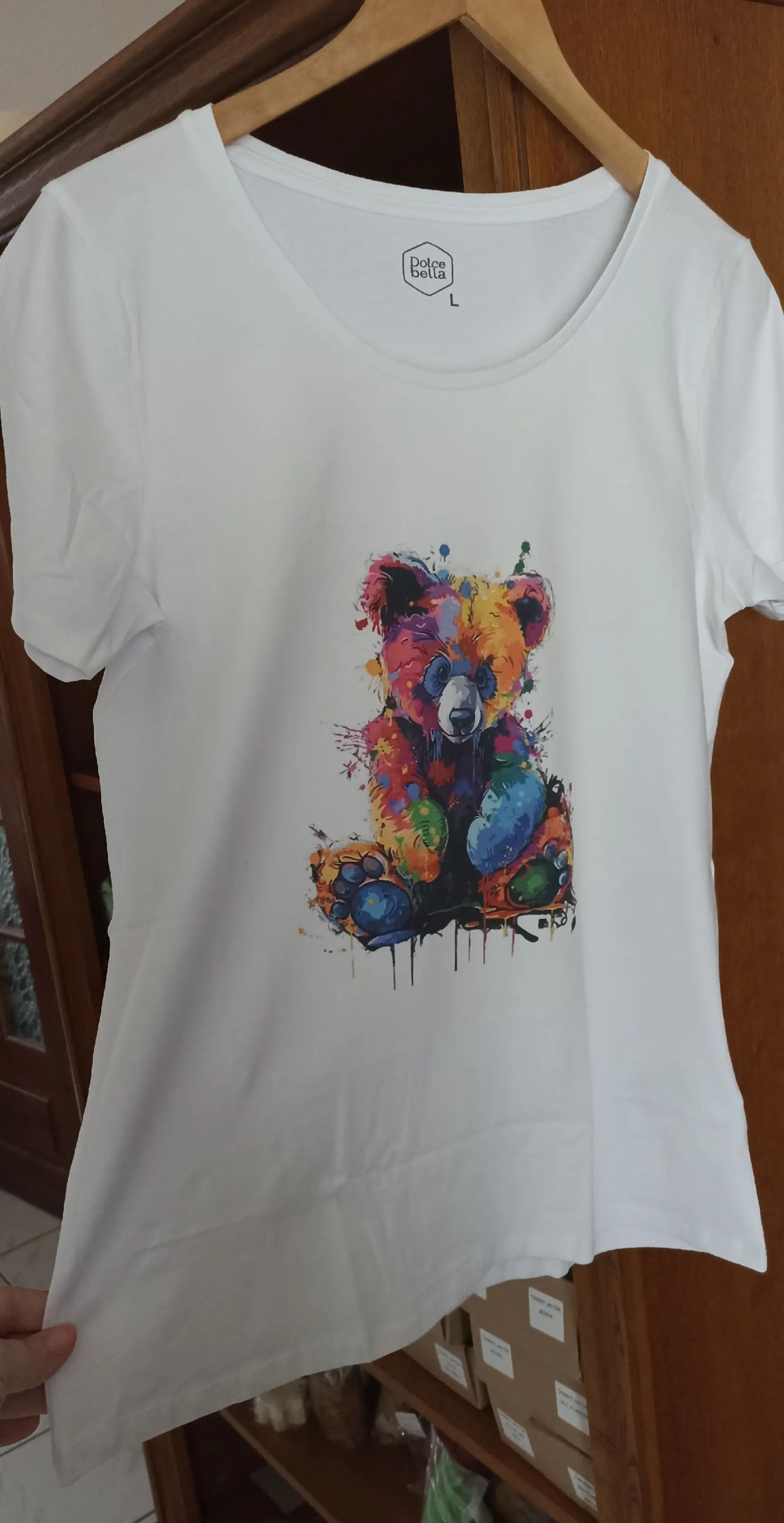 T-shirt imprimé avec un ours