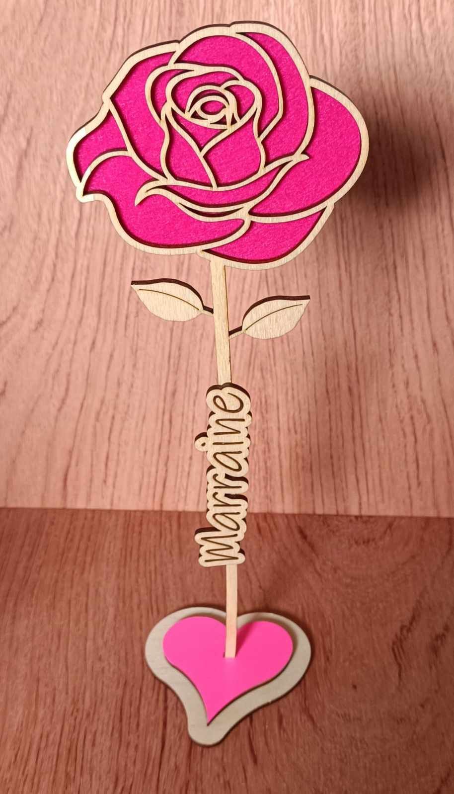 Gravure en bois du prénom