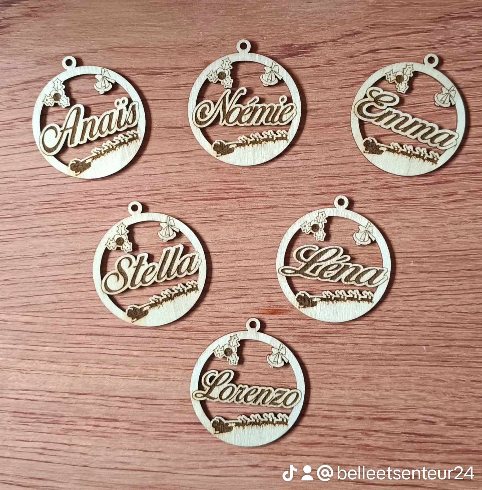 Portes-clés avec des prénoms fénimins