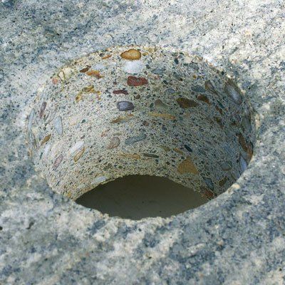 Carottage au foret diamanté