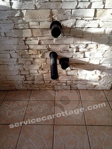 Carottage précis pour poêle à bois