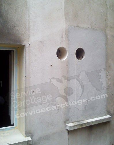 Carottage de béton chez un particulier