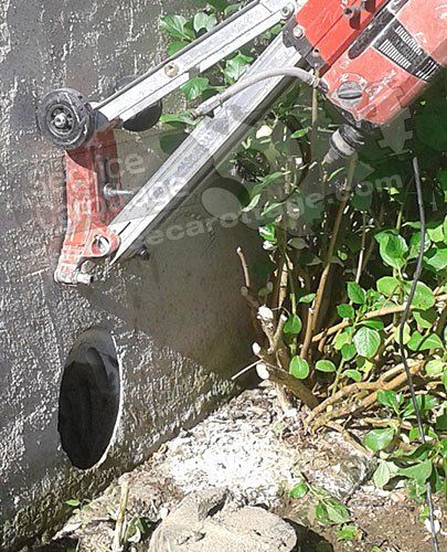 Carottage chez un particulier