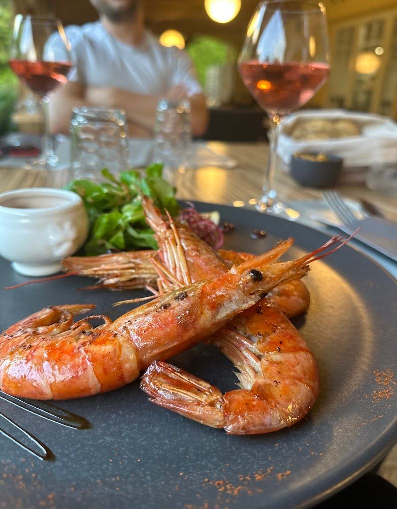 Plat de gambas 
