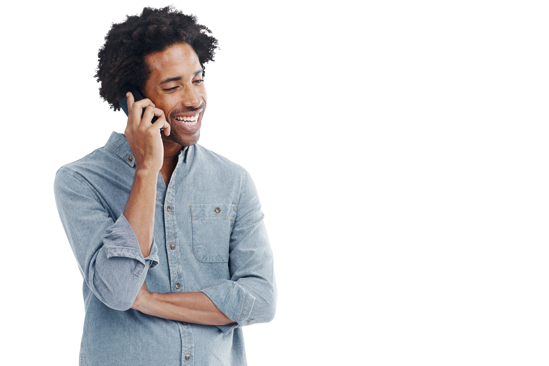Une personne au téléphone