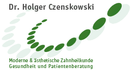 A logo for dr. holger czenkowski modern & ästhetische zahnheilkunde gesundheit und patientenberatung