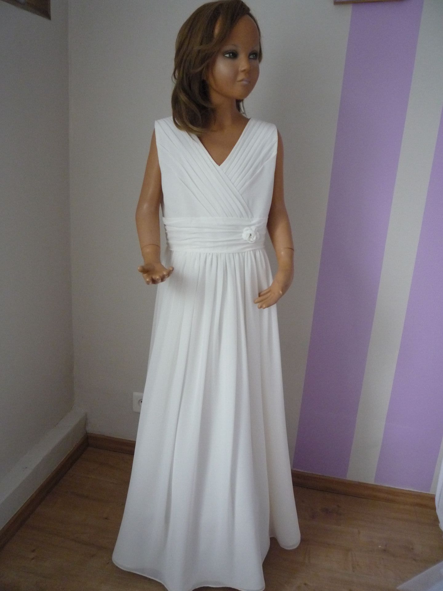 Robe de cérémonie enfant mousseline Verneuil sur Avre