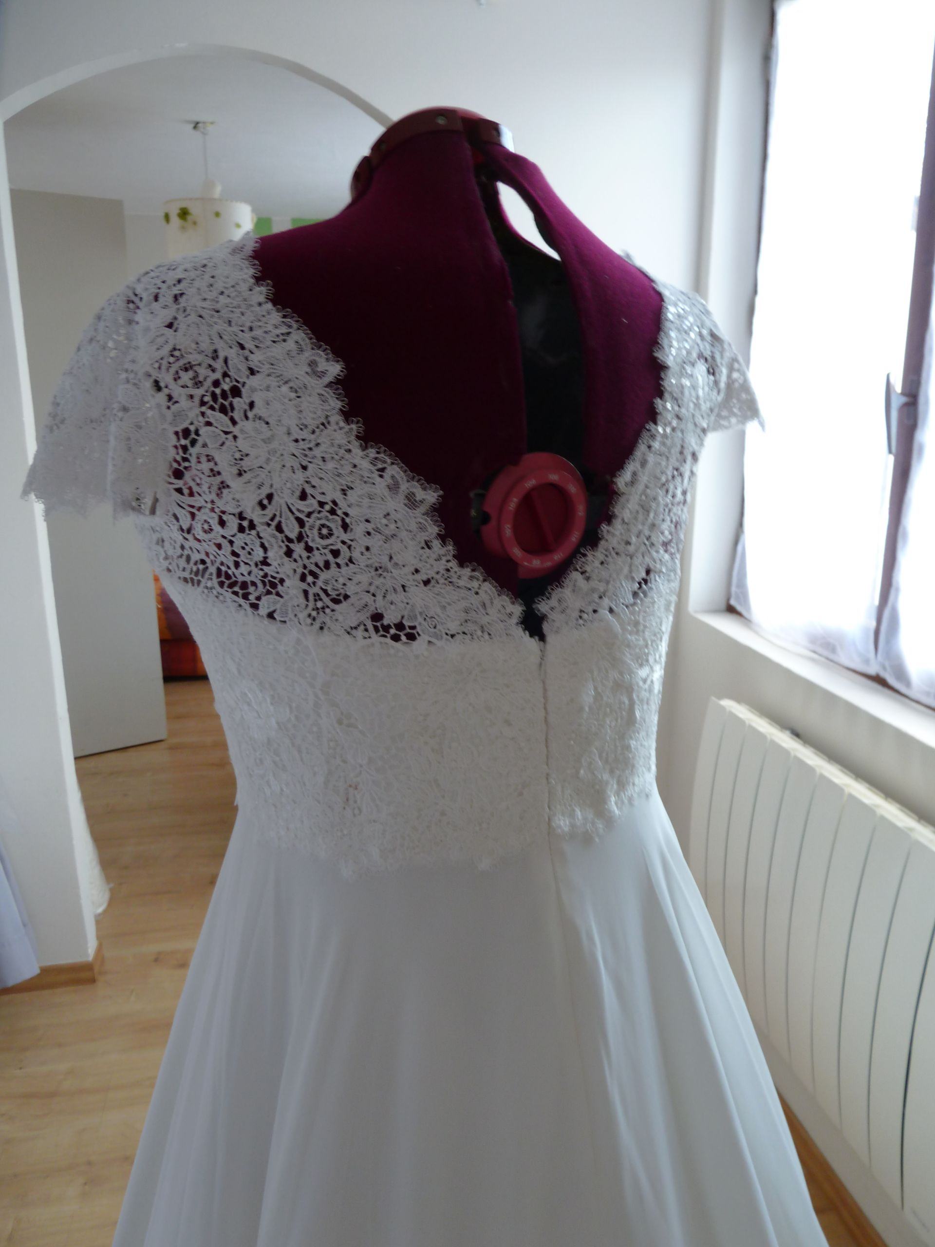 Robe de mariee boheme grande taille dentelle Eure-et-Loir Normandie Mariage