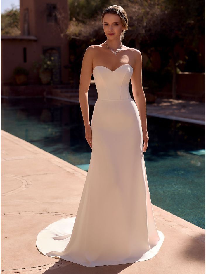 Robe de mariée bustier Coupe droite Bianco Evento
