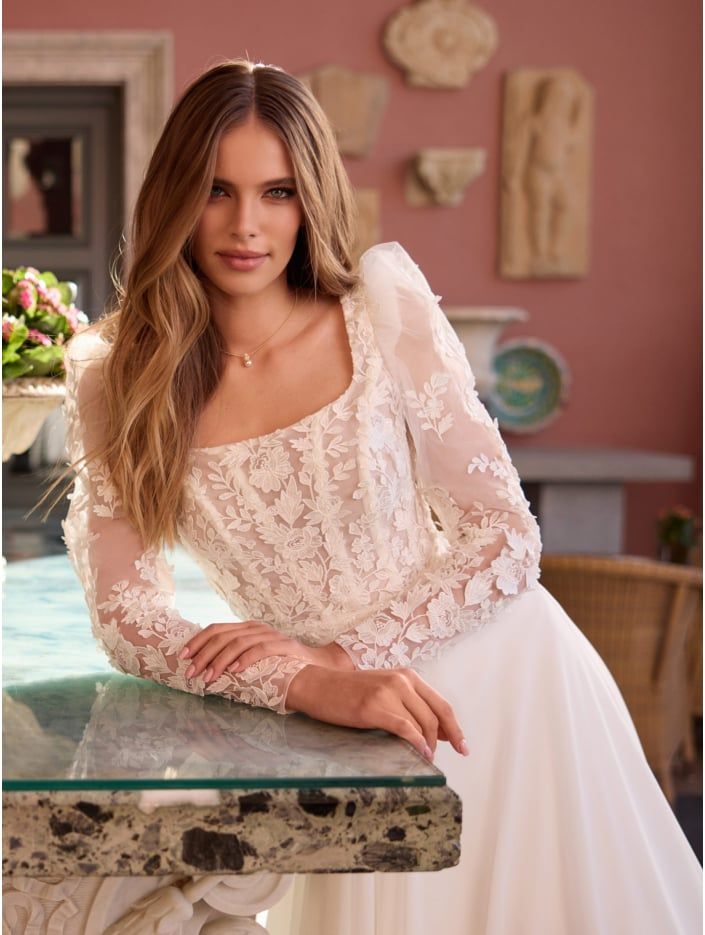 Robe de mariée bohème Everly Bianco Evento Argentan 