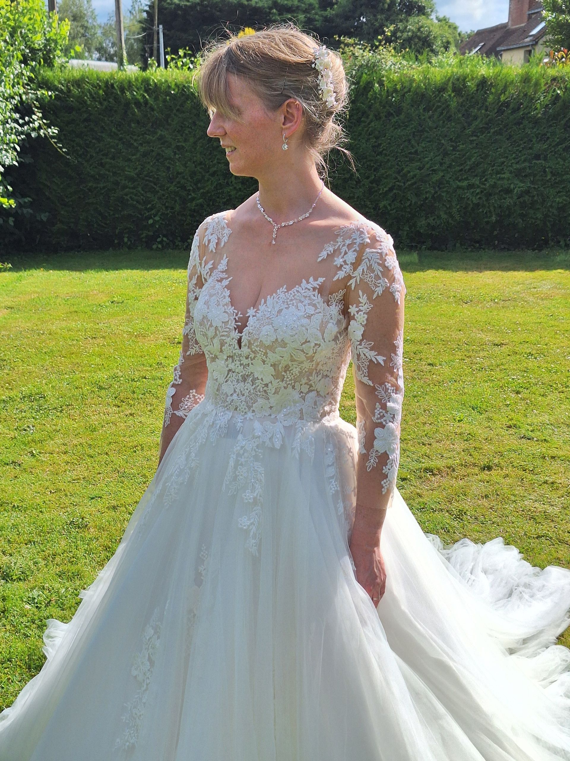 Robe de mariée  princesse près de Bernay à la frontière de l'Orne