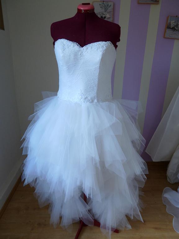 Jupe à mouchoirs en tulle