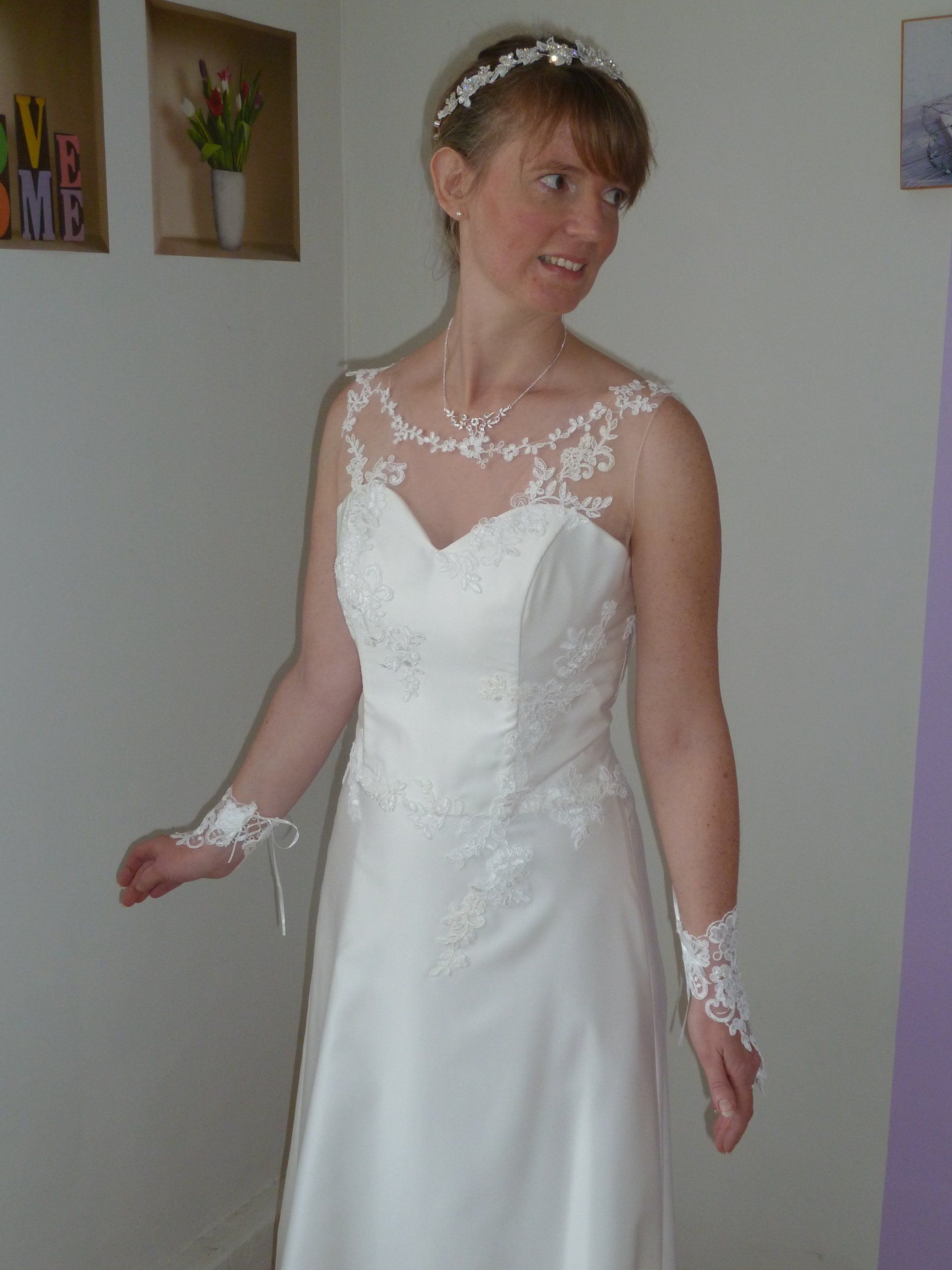 Décolleté illusion en dentelle