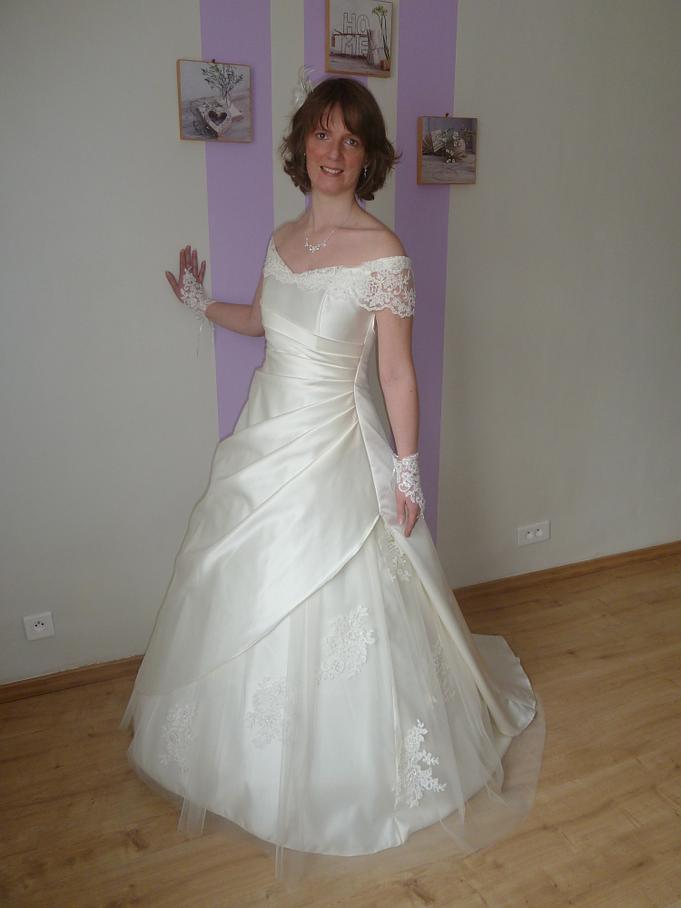 Robe princesse en satin