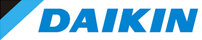 Un logotipo azul y blanco para los aires acondicionados Daikin.