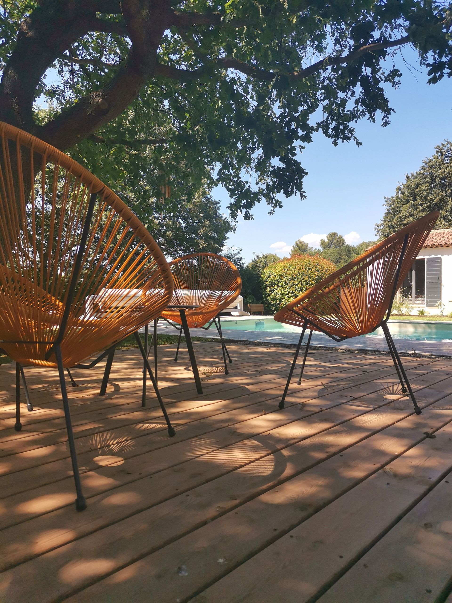 Ensemble de chaises de jardin à Aix-en-Provence